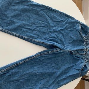 ZARA Blue Ruffled Mom Jeans